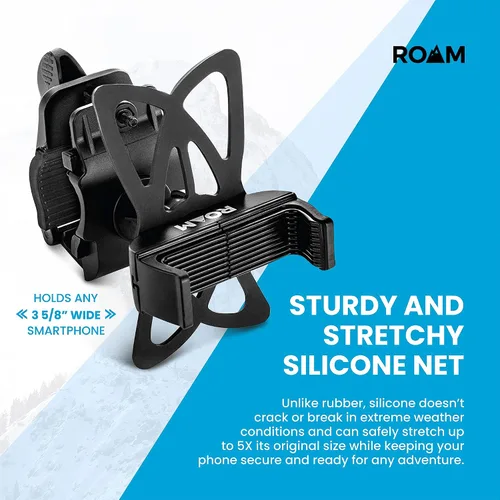 Vista 3 de Soporte para teléfono celular de bicicleta Roam universal Premium, para el manubrio de la bicicleta, ajustable, queda a iPhone 6s, 6S Plus, iPhone