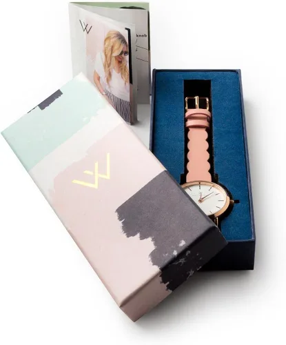 Vista 6 de WRISTOLOGY Correa de cuero de 29 estilos para reloj con números pequeños, correa de cuero genuino intercambiable, fácil de leer, reloj analógico