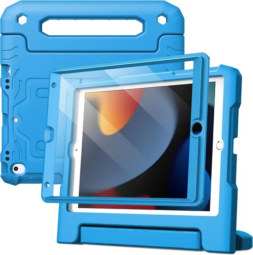 Vista 12 de JETech Funda para iPad de 10.2 pulgadas (9ª/8ª/7ª generación, 2021/2020/2019) con protector de pantalla integrado, a prueba de golpes, funda Negro
