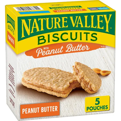 Vista 16 de Nature Valley Sándwiches de galletas, mantequilla de almendras, 5 unidades, 6.75 onzas (paquete de 12)