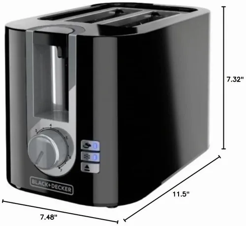 Vista 2 de BLACK+DECKER 2-Slice Toaster with 7 Shade Settings