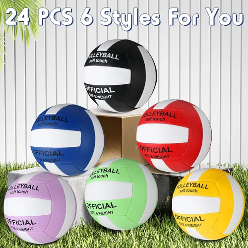 Vista 9 de Libima 24 Pcs Volleyball Official Size 5 Bulk with 4 Pump