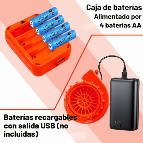 Vista 4 de Wittocs Inflatable Costume Fan Replacement, Mini Blower Fan Dinosaur Pump for Inflatable Costume Blow Up Naranja