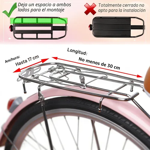 Vista 5 de Asiento trasero de bicicleta para niños, asiento de bicicleta para niños de 18 meses a 8 años, silla de bicicleta para niños de 18 meses a 8 años