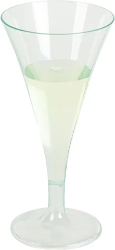 Vista 8 de Restaurantware Vasos de Martini desechables de 3 onzas, 100 mini tazas de Martini de plástico, aperitivo para fiestas o catering, mini vasos