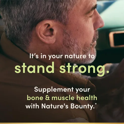 Vista 4 de Nature's Bounty Comprimidos de calcio, magnesio y zinc, salud inmunológica y ósea, suplemento diario, 1000 mg de calcio, 400 mg de magnesio, 600 UI
