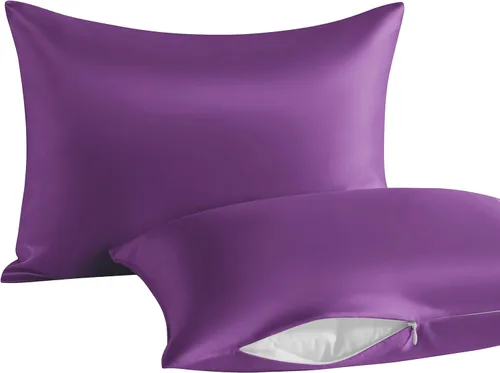 Vista 27 de NTBAY Paquete de 2 almohadas con fundas de almohada de algodón egipcio, relleno alternativo de algodón suave de 13 x 18 pulgadas, almohadas sobre