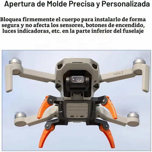 Vista 7 de O'woda Tren de aterrizaje plegable para DJI Mini 2 SE/Mini 2/Mini 4K/Mavic Mini/SE Drone Peso ligero de liberación rápida extendida Aumentar
