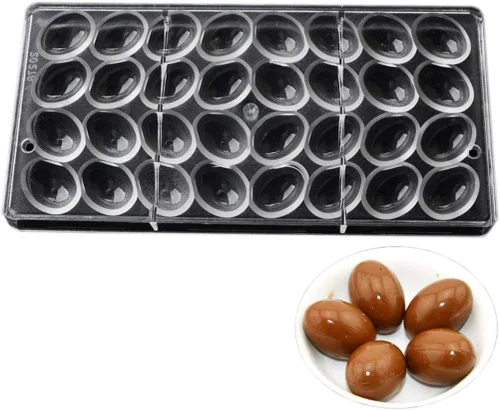Vista 23 de Molde de policarbonato para chocolate, molde de caramelo de bricolaje, utensilios para hornear de plástico duro transparente, herramientas de 1