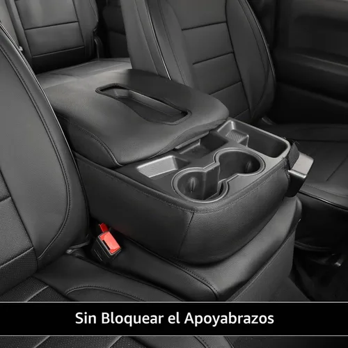 Vista 5 de EKR Fundas para Asientos Silverado de Ajuste Personalizado para (Cabina Doble) 2014 2015 2016 2017 2018 Chevrolet Silverado 1500 & HD 2500/3500