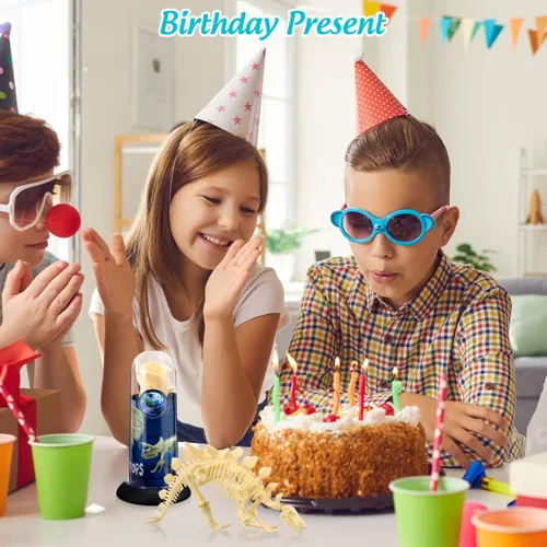Vista 5 de Figura para armar Nuolux, 3 piezas 4D fósil de esqueleto de dinosaurio para niños