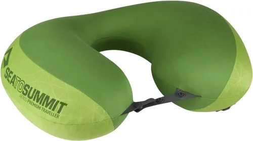 Vista 4 de Sea to Summit Aeros Premium Traveller - Almohada inflable para el cuello, color lima