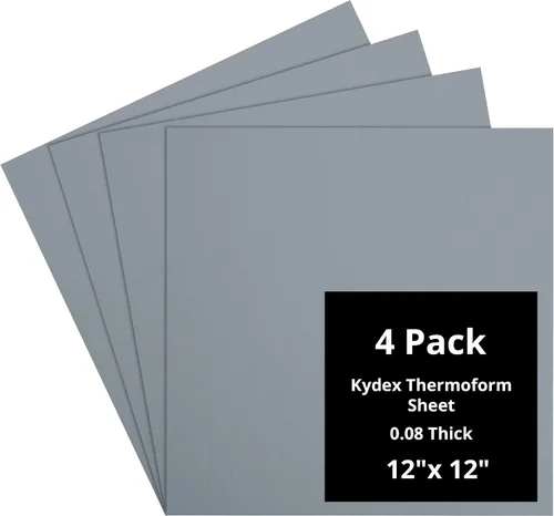 Vista 57 de Kydex Sheets - Solid Color DIY Kit for Crafting Holsters, Sheaths, and Mag Pouches - (8x8, 8x12, 12x12), Premium Thermoform Sheets - Thick, Durable