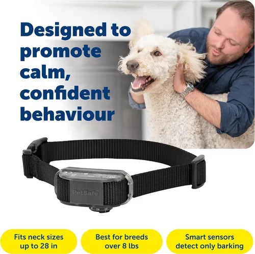 Vista 3 de PetSafe Collar de control de ladridos de vibración, negro, ajustable