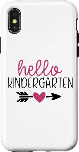 Vista 5 de Hello Kindergarten Parent Or Teacher Saying New School Year Case for iPhone XR
