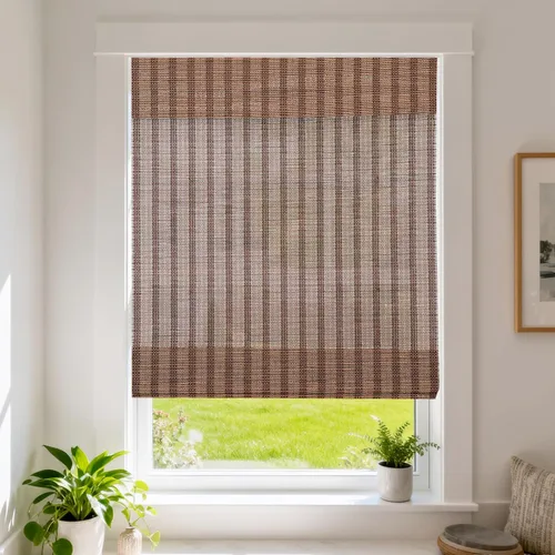 Vista 10 de LETAU Persianas romanas inalámbricas de madera sin herramientas, sin necesidad de taladro, persianas romanas de bambú con filtro de luz