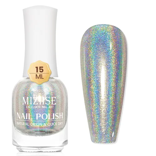 Vista 11 de MIZHSE Esmalte de uñas base y capa superior de secado rápido, 15 ml 0.5 fl oz Esmalte de uñas básico no gel de secado al aire rápido, protector