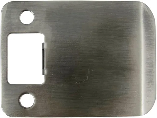 Vista 6 de Placa de impacto de esquina redonda con reborde extendido, 2-1/4" x 1-1/2", (2" de longitud total), latón antiguo de Stone Harbor Hardware