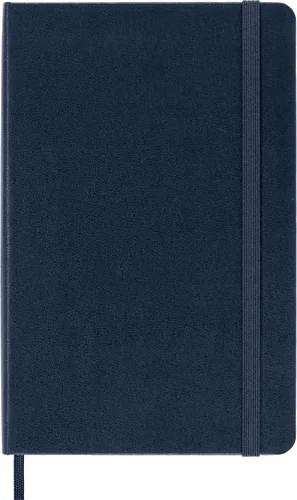 Vista 2 de Moleskine - Cuaderno, mediano, a rayas, tapa dura, azul zafiro