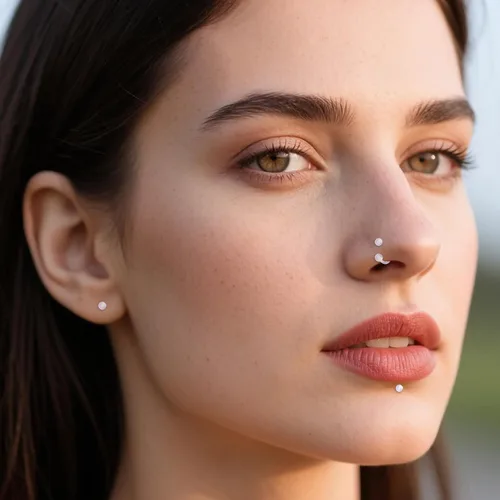 Vista 6 de Penitue 38 piezas de retenedores transparentes para piercing, joyería de retención para aretes, pezón, nariz, vientre, lengua, labret, ceja, labio