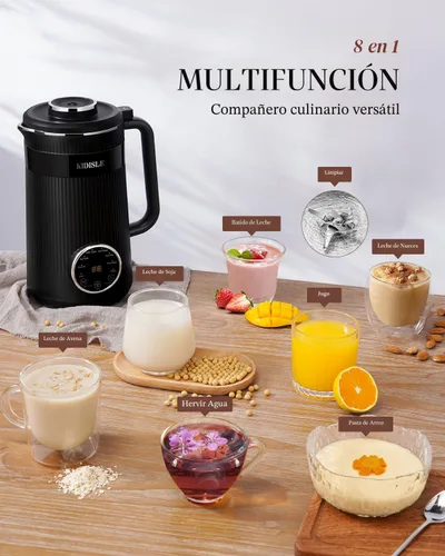 Vista 2 de KIDISLE Máquina Automática de 32oz para Leche de Soja Casera de Almendra, Avena, Coco, Soja, Leches a Base de Plantas y Bebidas Sin Lácteos