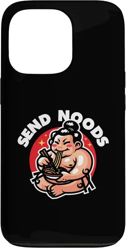 Vista 10 de iPhone 16 Funny Send Noods Sumotori Eating Noodle Japan Sumo Case