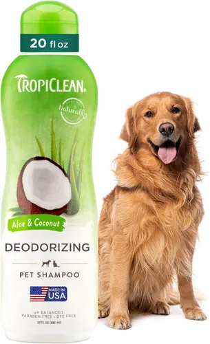 Vista 23 de TropiClean Champú y acondicionador 2 en 1 para perros, aroma a papaya de larga duración, desenredante hidratante para perros, seguro para cachorros