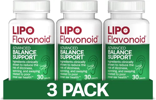 Vista 11 de Lipo-Flavonoid Balance Suplemento de Apoyo - Salud del Oído Interno y Alivio del Vértigo con Ginkgo Biloba, Bioflavonoides y Vitaminas B - Reduce
