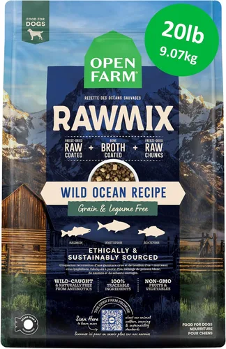 Vista 12 de Open Farm RawMix - Alimento seco para perros sin granos, croquetas de raza