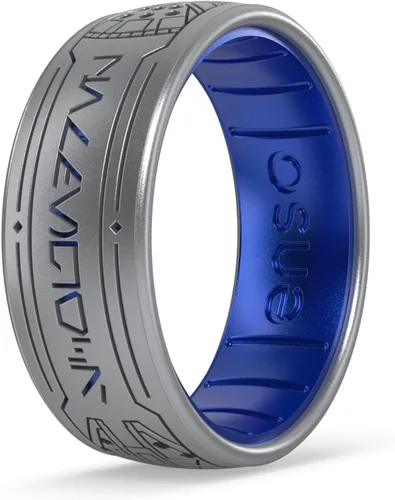 Vista 24 de Enso Rings Anillo de boda de silicona – Diseños grabados de Star Wars – Ajuste cómodo – Hecho en Estados Unidos – Ideal para uso activo