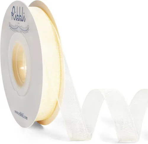 Vista 13 de Ribbli Cinta de organza azul aguamarina, 1 pulgada x 50 yardas, cinta transparente azul para envolver regalos, envoltura de galletas, decoración
