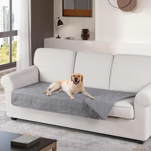 Vista 24 de TAOCOCO Funda de cojín de sofá 100% impermeable reversible, funda de asiento de sofá para perros y mascotas, funda de sofá biplaza para sofá