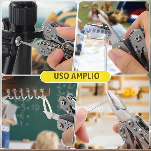 Vista 4 de 12 piezas de múltiples herramientas a granel, día del padre para Plateado