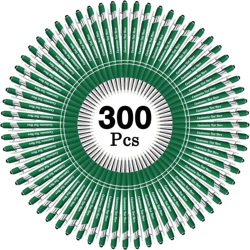 Vista 56 de Hasta 500 bolígrafos personalizados a granel con logotipo de mensaje de nombre comercial, bolígrafos grabados personalizados con lápiz óptico