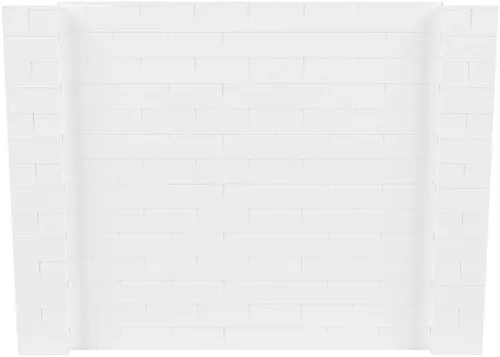 Vista 184 de EverBlock Kit de pared de 5 x 4 pies Bloques de construcción modulares Sistema de pared para edificios, pantallas y estructuras Divisor