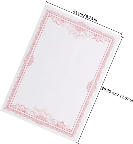 Vista 2 de Operitacx 50 hojas de papel en blanco certificado y logro Diplomas grabables e imprimibles para premios y calidad de papel de reconocimiento