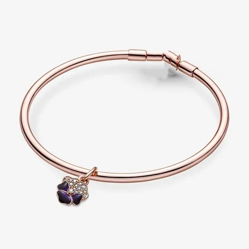Vista 5 de Dijes de plata de ley 925 para pulseras y collares, cuentas de viaje de flores de luna, dijes de árbol familiar, regalo de joyería para mujeres