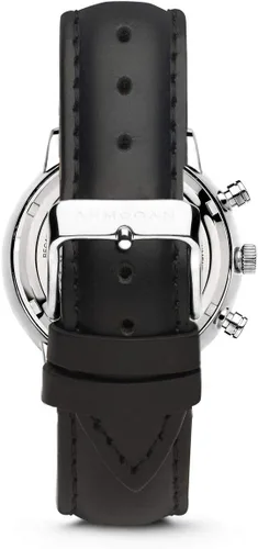 Vista 2 de Regalia - Silvered White C84 - Reloj cronógrafo correa de cuero para hombre, Cronógrafo, movimiento de cuarzo