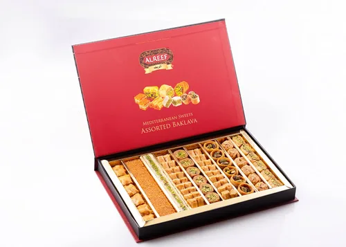 Vista 3 de Alreef Baklava mediterráneo surtido 28.22 oz (70-80PCS)