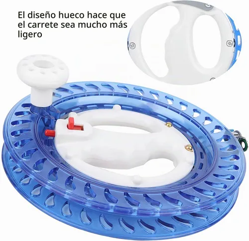 Vista 4 de Carrete de línea de pesca, ABS multifunción de pesca de mar rueda de pesca de mano de alambre de envoltura de mosca de línea de pesca accesorio