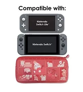 Vista 5 de Controller Gear Protective Portable Neoprene Travel Carry Case Compatible with Nintendo Switch and Switch Lite - Animal Crossing - Quilted Tone.