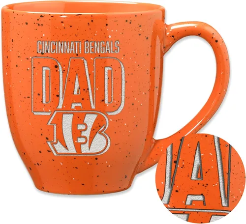 Vista 13 de Rico Industries NFL Football #1 Dad 16 oz Team Color Laser Engraved Ceramic Coffee Mug