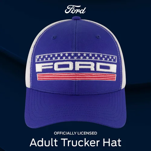 Vista 2 de Ford Truck Hat, Logo Mesh Adjustable Baseball Cap with Curved Brim