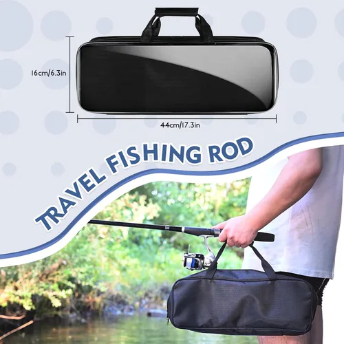 Vista 4 de Telescopic Fishing Rod and Reel Combo Set, 2PCS Collapsible Fishing Poles, Fishing Kit with Spinning Reel Fishing Pliers and Lip Gripper, Travel
