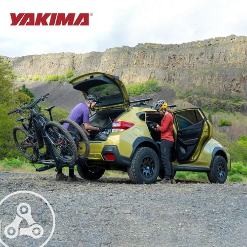 Vista 6 de Yakima StageTwo - Portabicicletas de enganche de bandeja ajustable escalonada premium de 1.25 pulgadas para 4 bicicletas, se adapta a distancias
