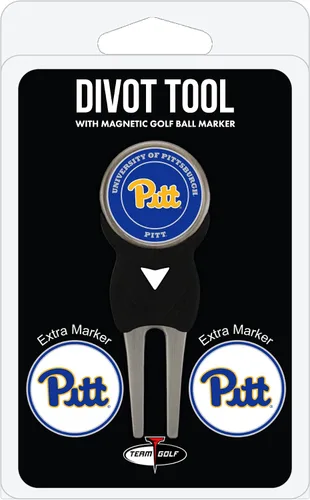 Vista 4 de Team Golf NCAA Georgia Tech Yellow Jackets Divot Tool Pack with 3 Golf Ball Markers Divot Tool with 3 Golf Ball Markers Pack, Markers are Removable