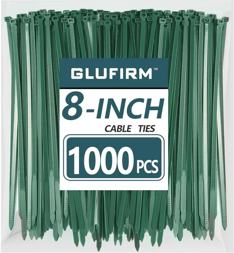 Vista 14 de Bridas Verdes, Bridas de Varios Tamaños 4/6/8/12 pulgadas, Paquete de 200, Resistencia a la Tracción de 18-50 libras, Bridas, Bridas de Cable Verdes