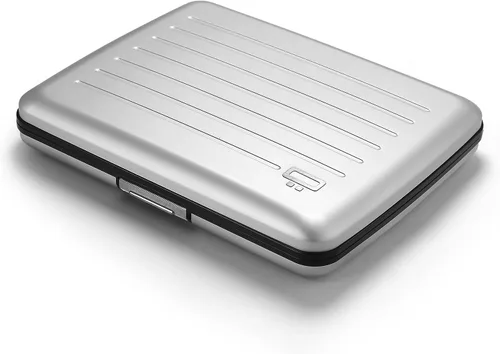 Vista 16 de Cartera de aluminio, gran capacidad, protección RFID. Modelo: OSLO LARGE Aluminio negro