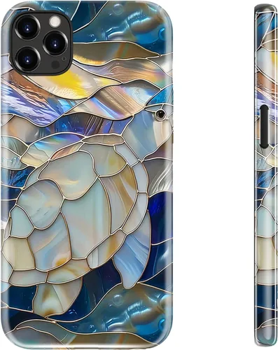 Vista 86 de LUHOURI Funda para iPhone 12 Mini, compatible con carga inalámbrica, doble capa, interior de silicona suave + carcasa exterior dura, bonito diseño