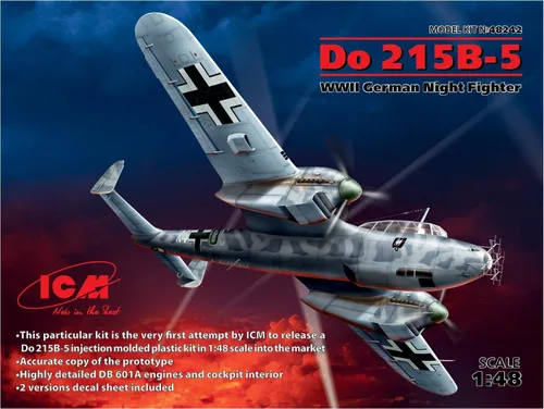 Vista 7 de ICM Modelos Do 215 B-5 WWII German Night Fighter Kit